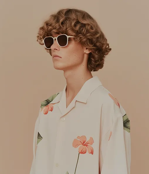 Fashion model in formal attire